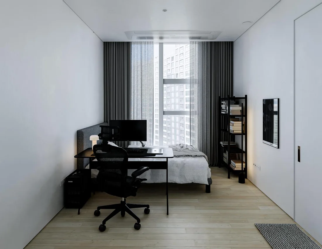 Inspirasi interior kamar tidur modern